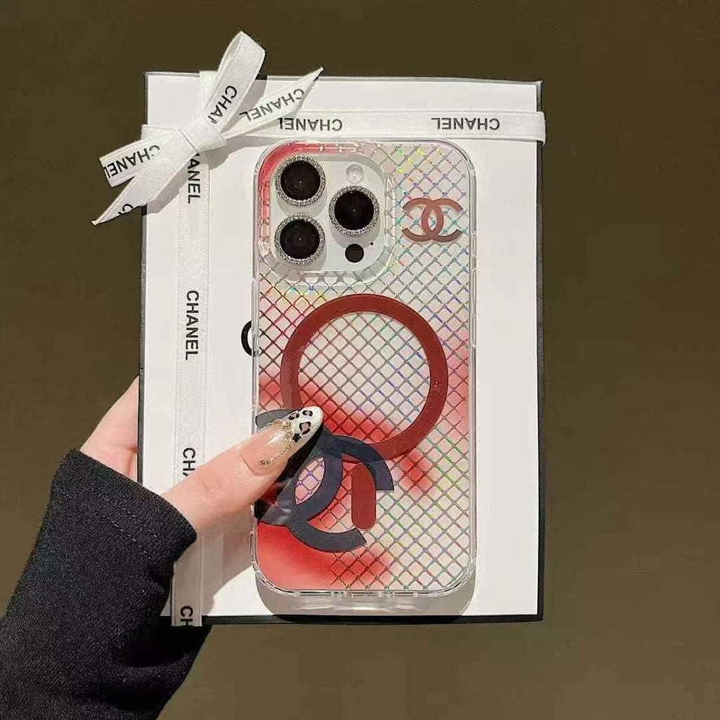 Colorful Magnetic Bracket Phone Case For iPhone