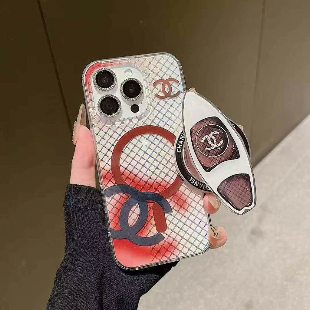 Colorful Magnetic Bracket Phone Case For iPhone