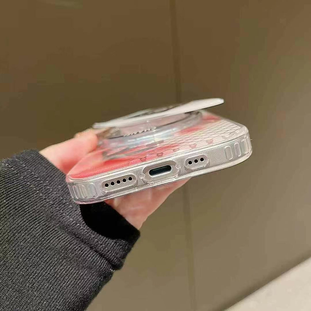 Colorful Magnetic Bracket Phone Case For iPhone