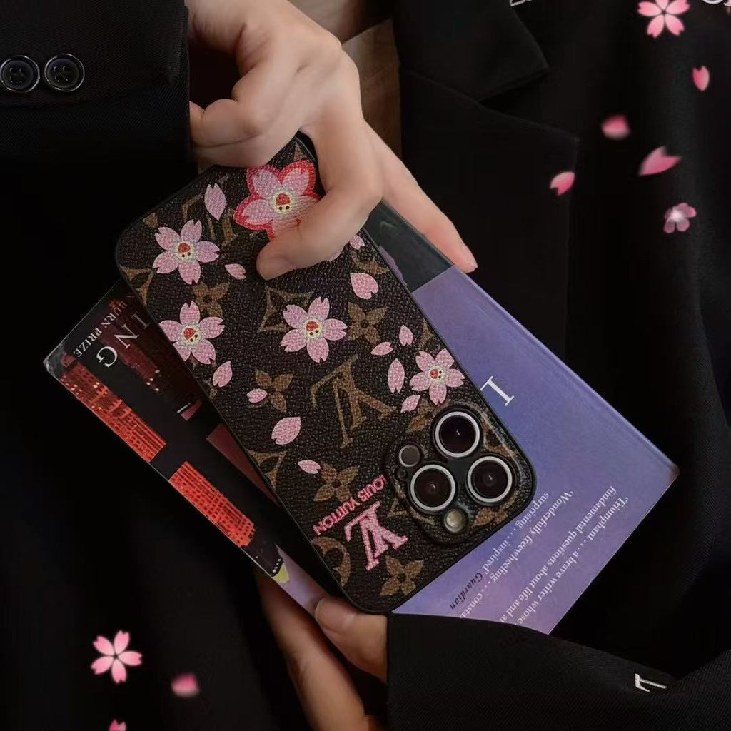 Flower Printed Phone Case For iPhone