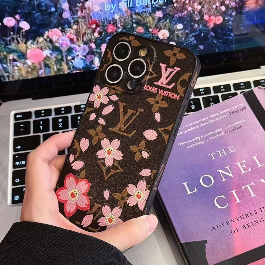 Flower Printed Phone Case For iPhone