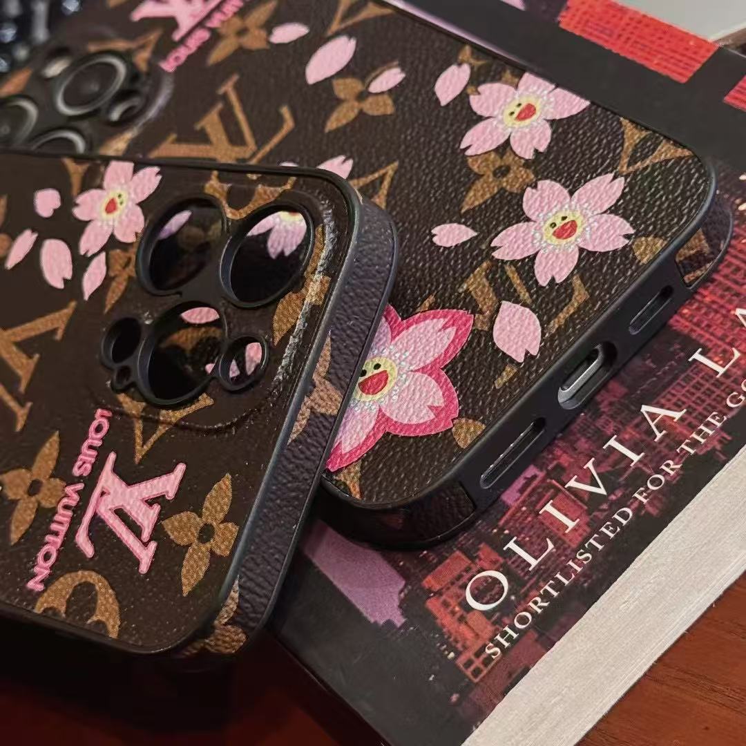 Flower Printed Phone Case For iPhone