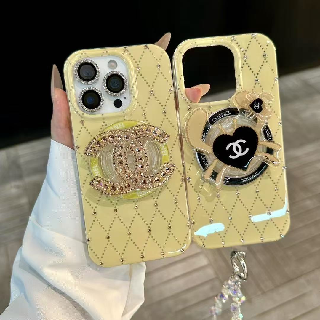 Yellow Bling MagSafe Phone Case For iPhone
