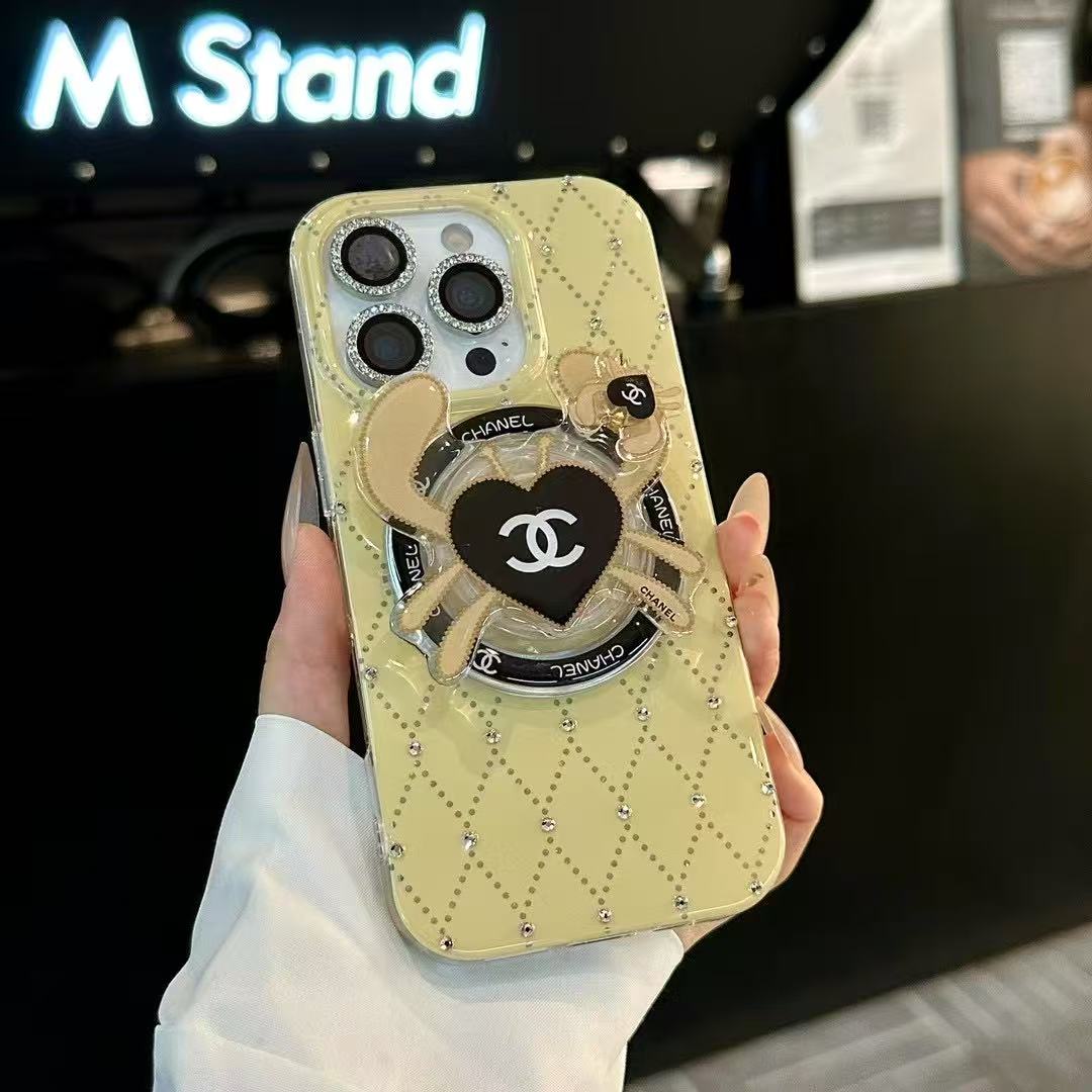 Yellow Bling MagSafe Phone Case For iPhone