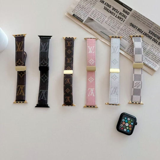 Nuovi cinturini in pelle con fibbia a farfalla per Apple Watch 
