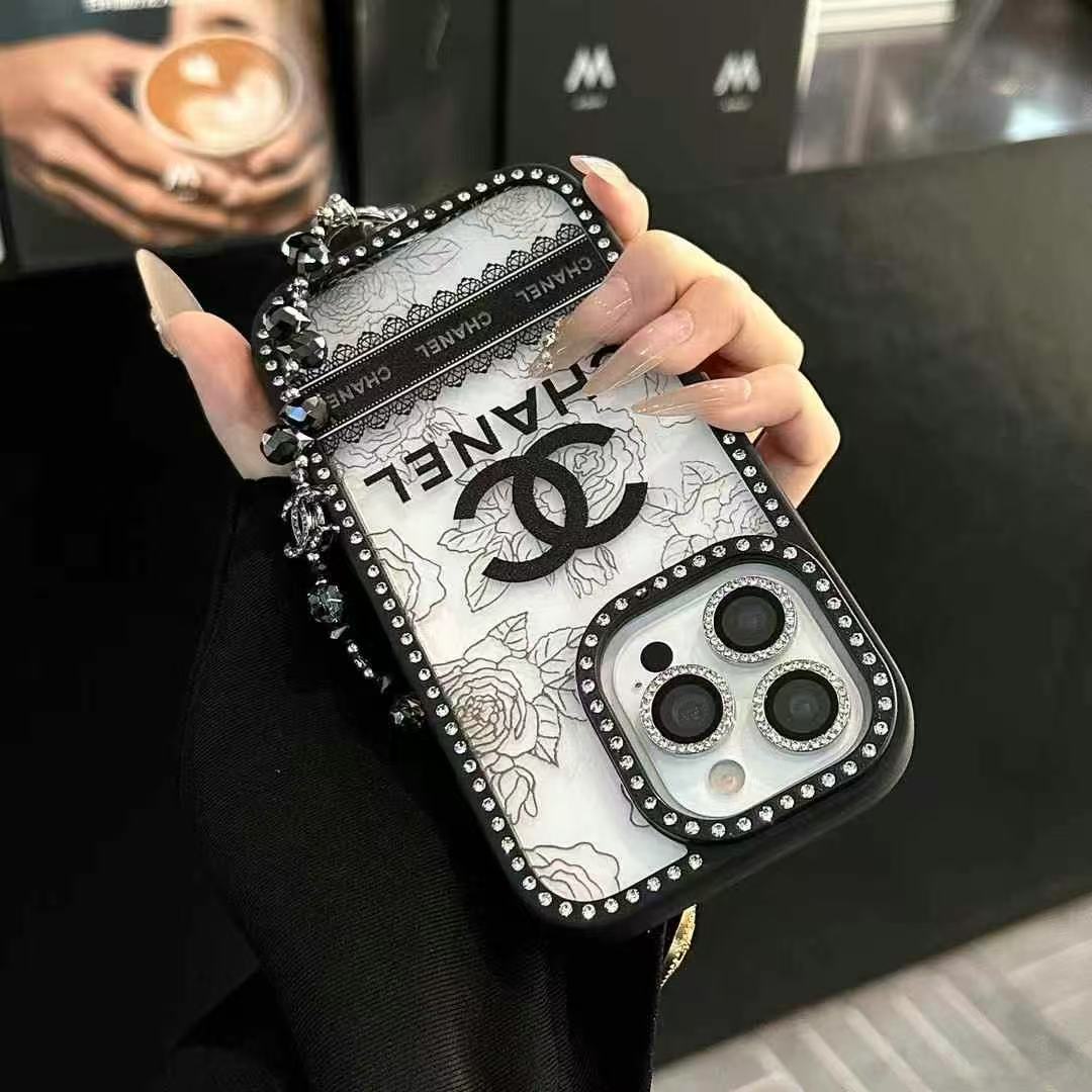 Black Drill Style Phone Case For iPhone