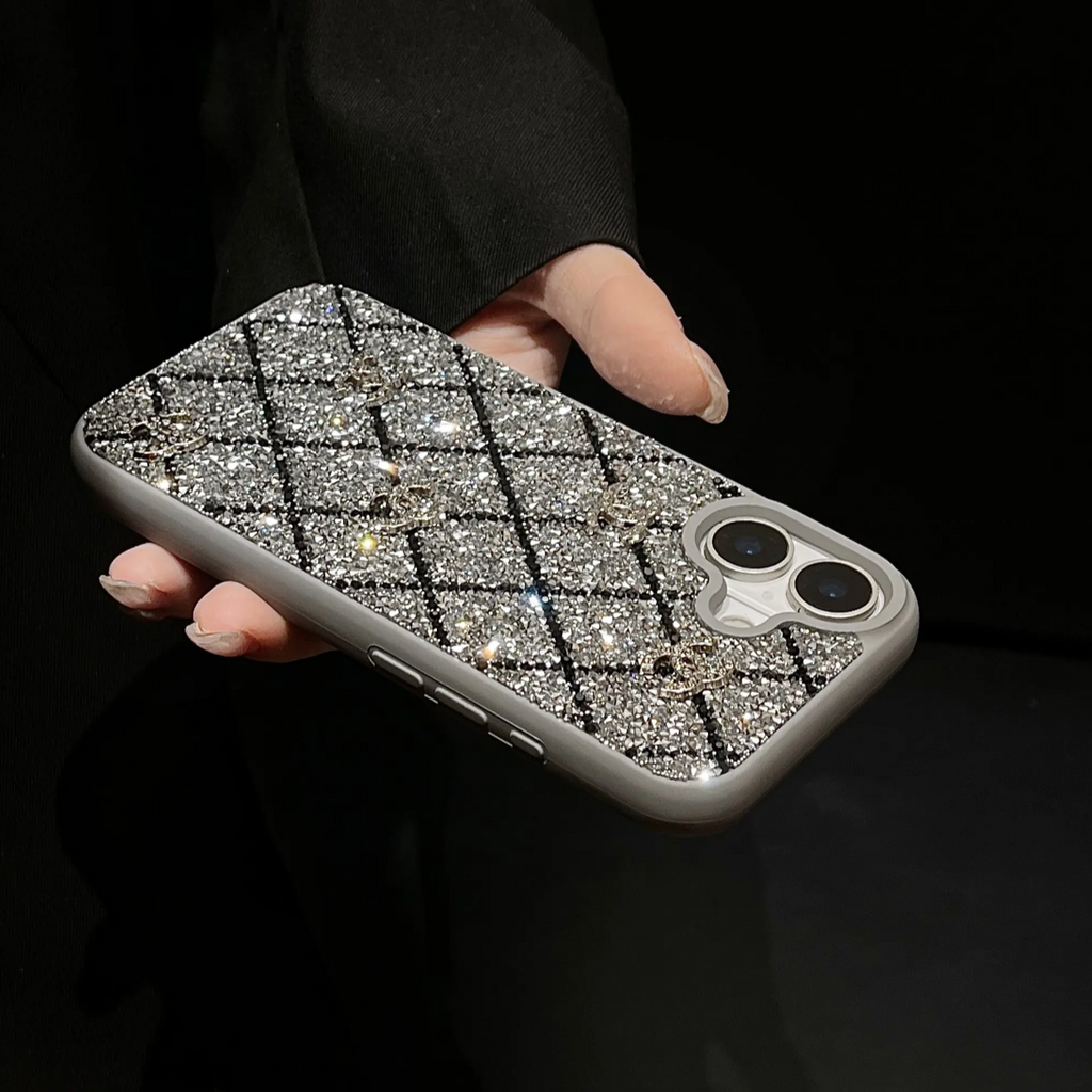 Custodia per telefono con strass e diamanti per iPhone