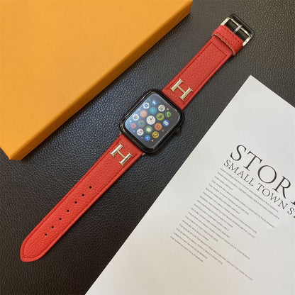 Letters Cool Leather Apple Watch Straps