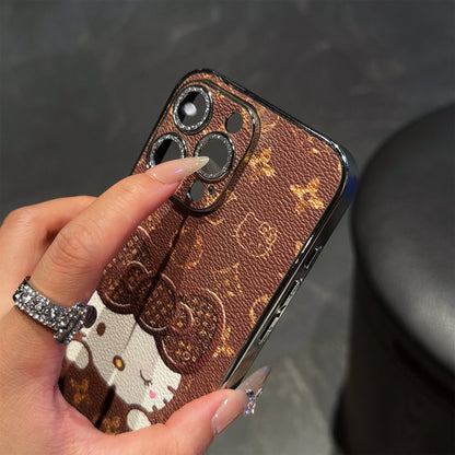 Custodia per telefono con stampa a forma di gatto per iPhone