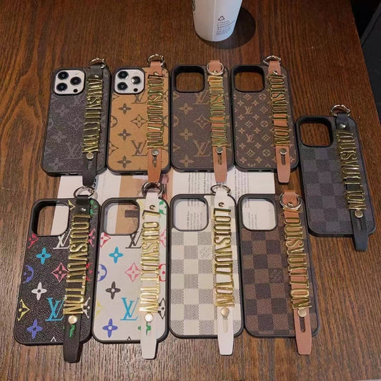 Étui Galaxy avec bracelet doré pour Samsung 
