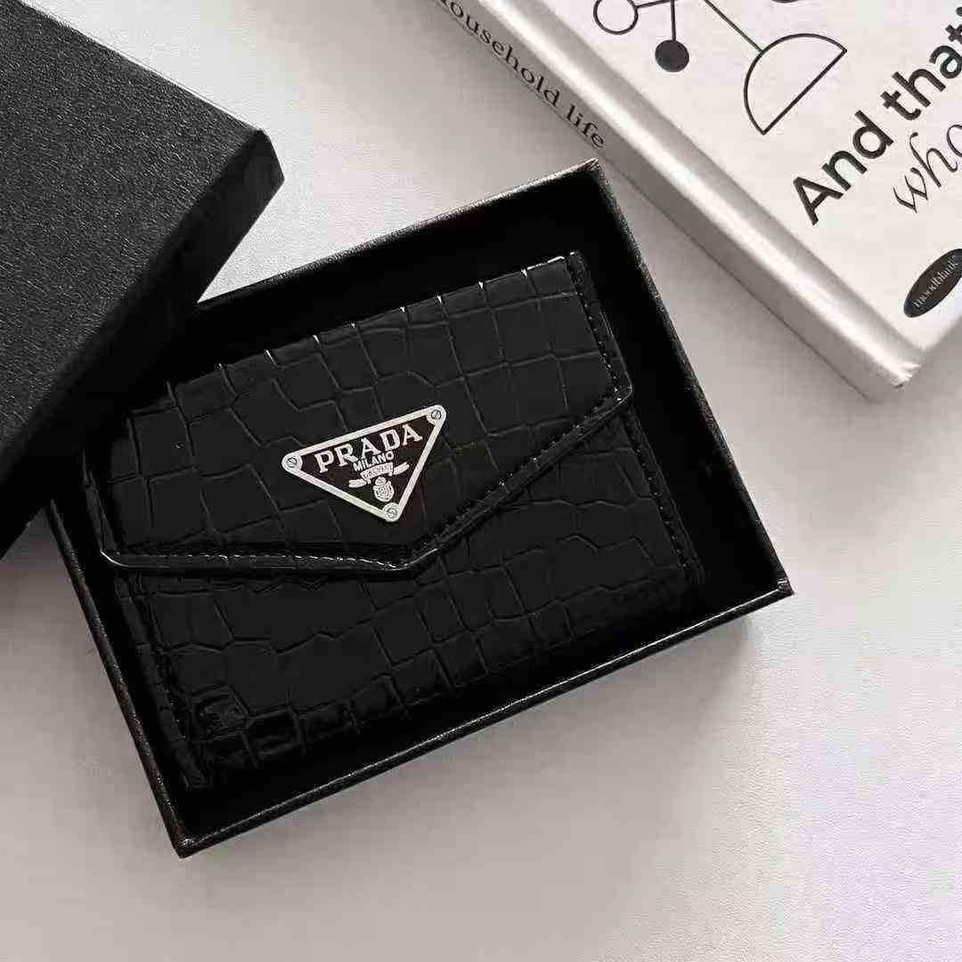 New Black Card Holder Coin Wallet