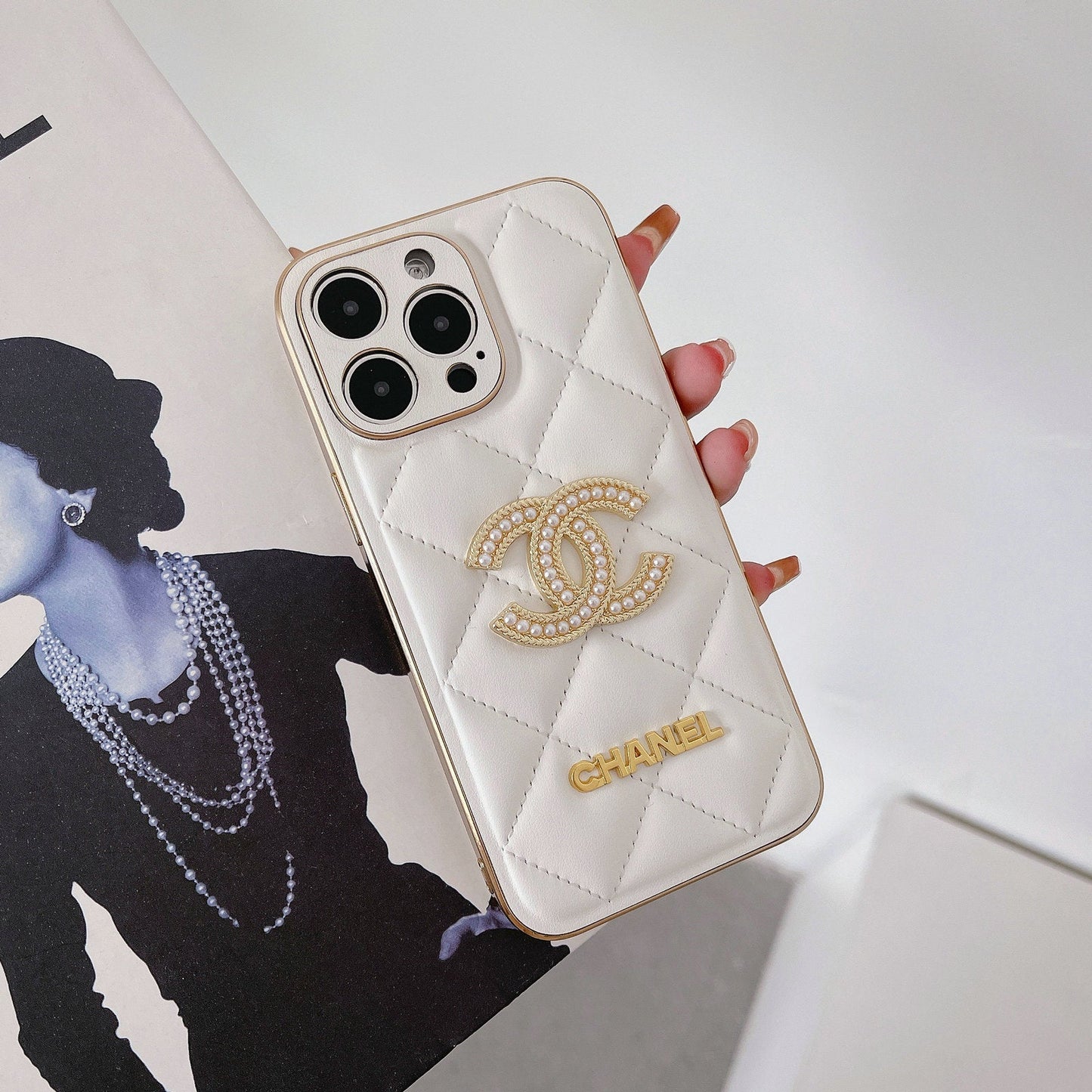 Pearl Diamond Phone Case For iPhone