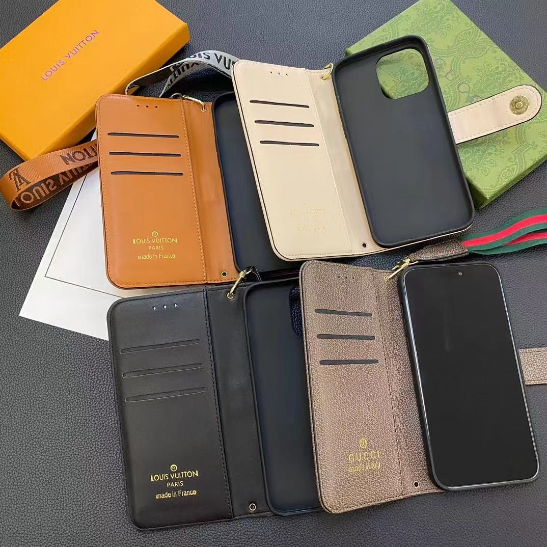 Cool Card Leather Phone Case For iPhone (4 Colors)