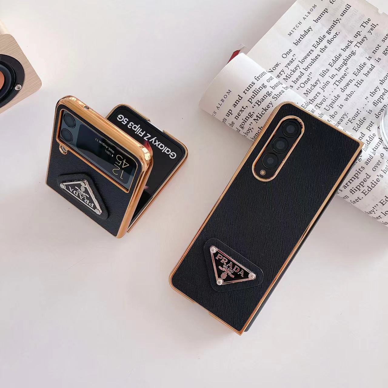 Retro Schwarze Galaxy Hülle für Samsung