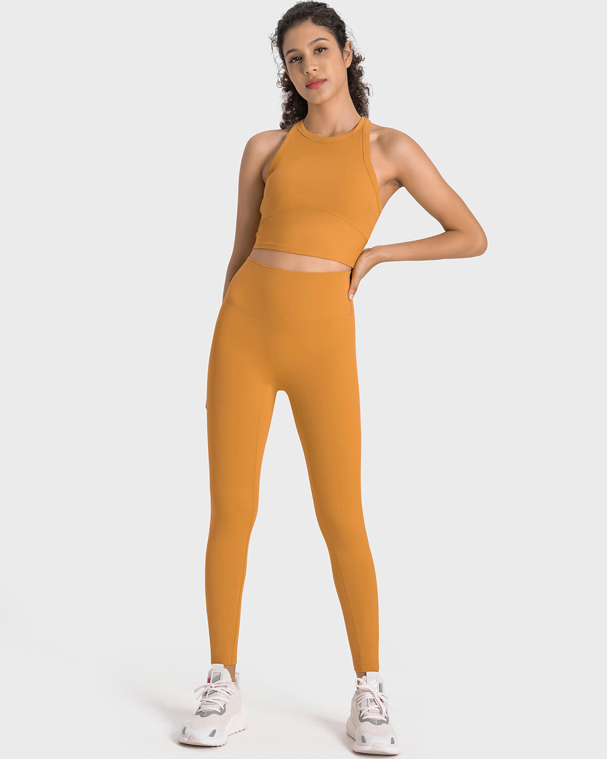 Leggings senza cuciture Allison - Ocra