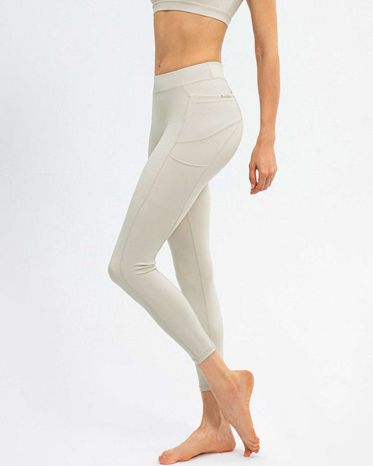 Athena Seamless Pocket Leggings - Beige
