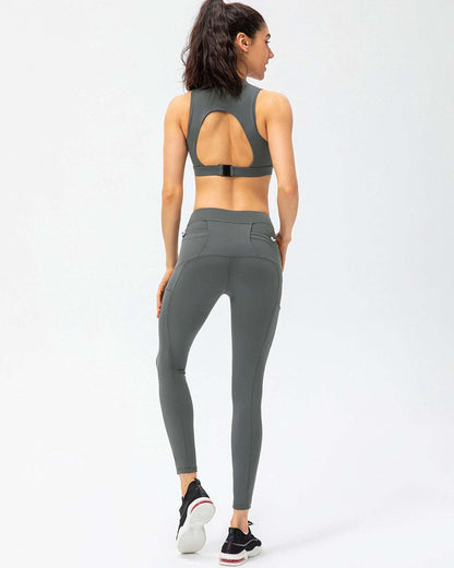 Athena Seamless Pocket Leggings - Grey
