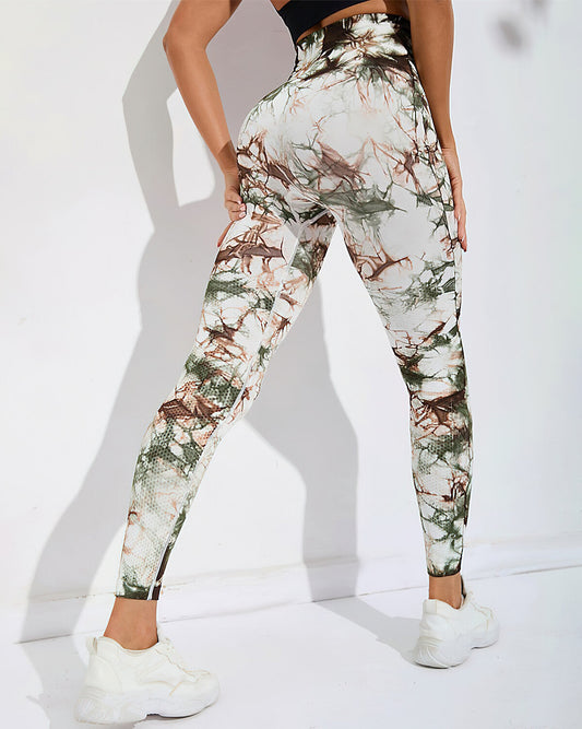 Leggings senza cuciture Brooklyn Tie Dye - Verde