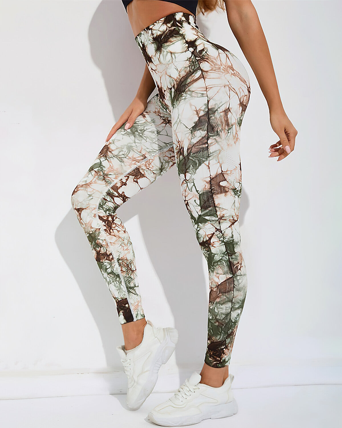 Leggings senza cuciture Brooklyn Tie Dye - Verde