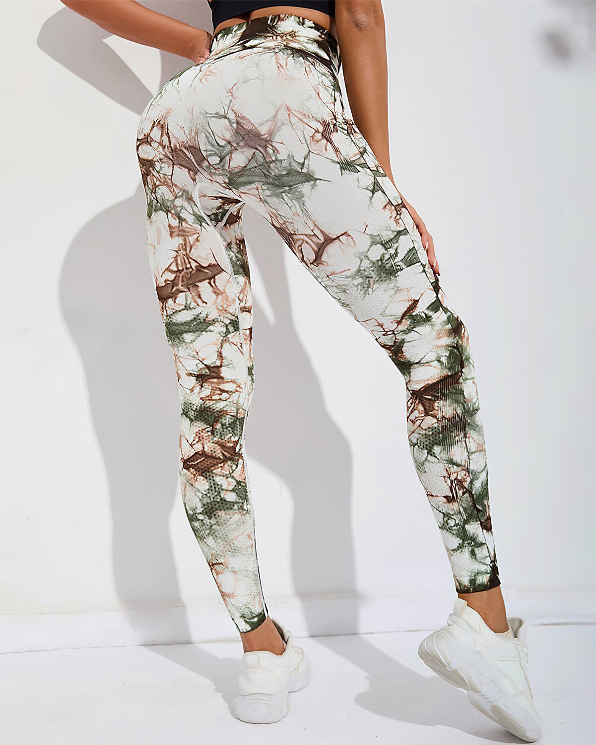 Leggings senza cuciture Brooklyn Tie Dye - Verde
