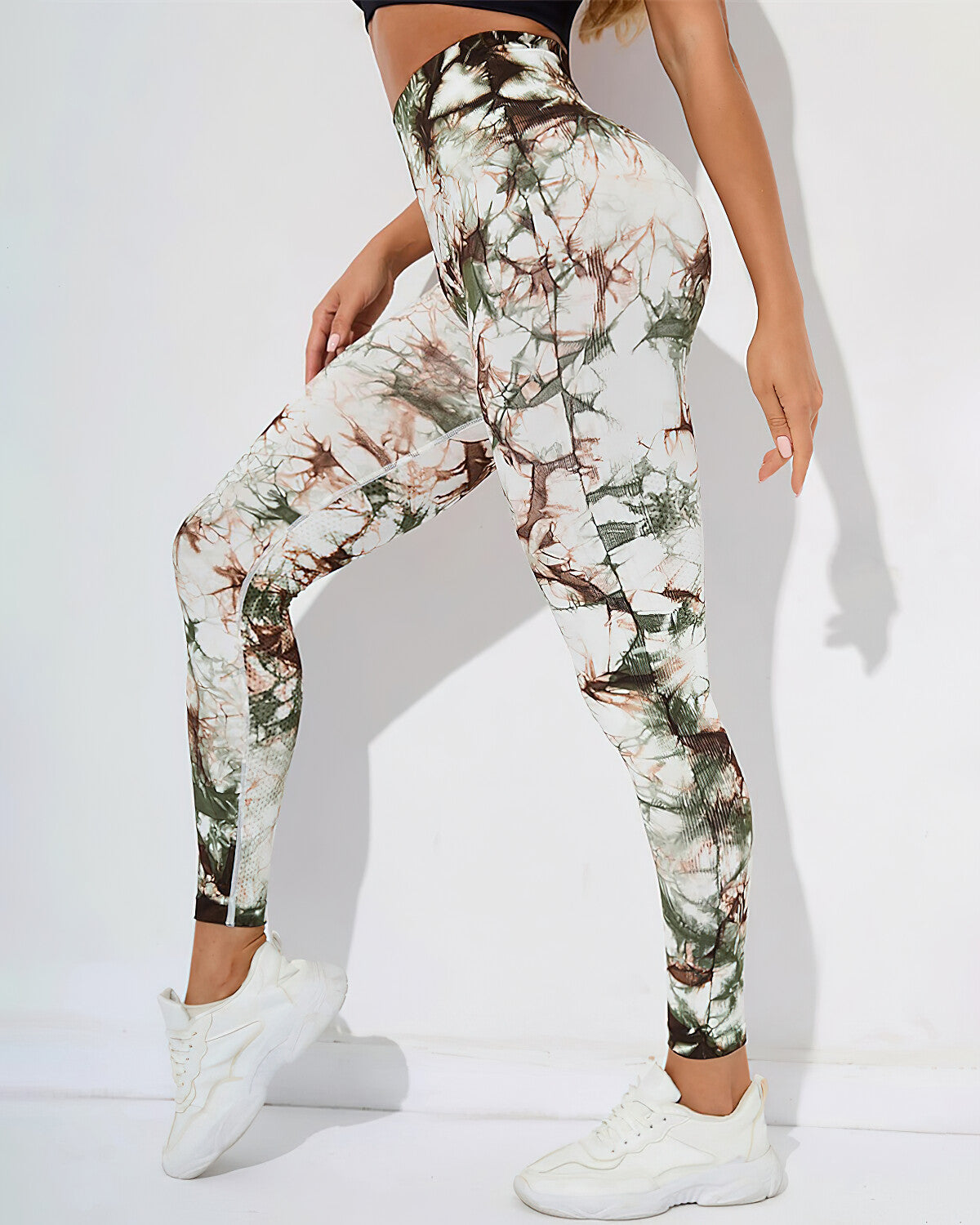 Leggings senza cuciture Brooklyn Tie Dye - Verde