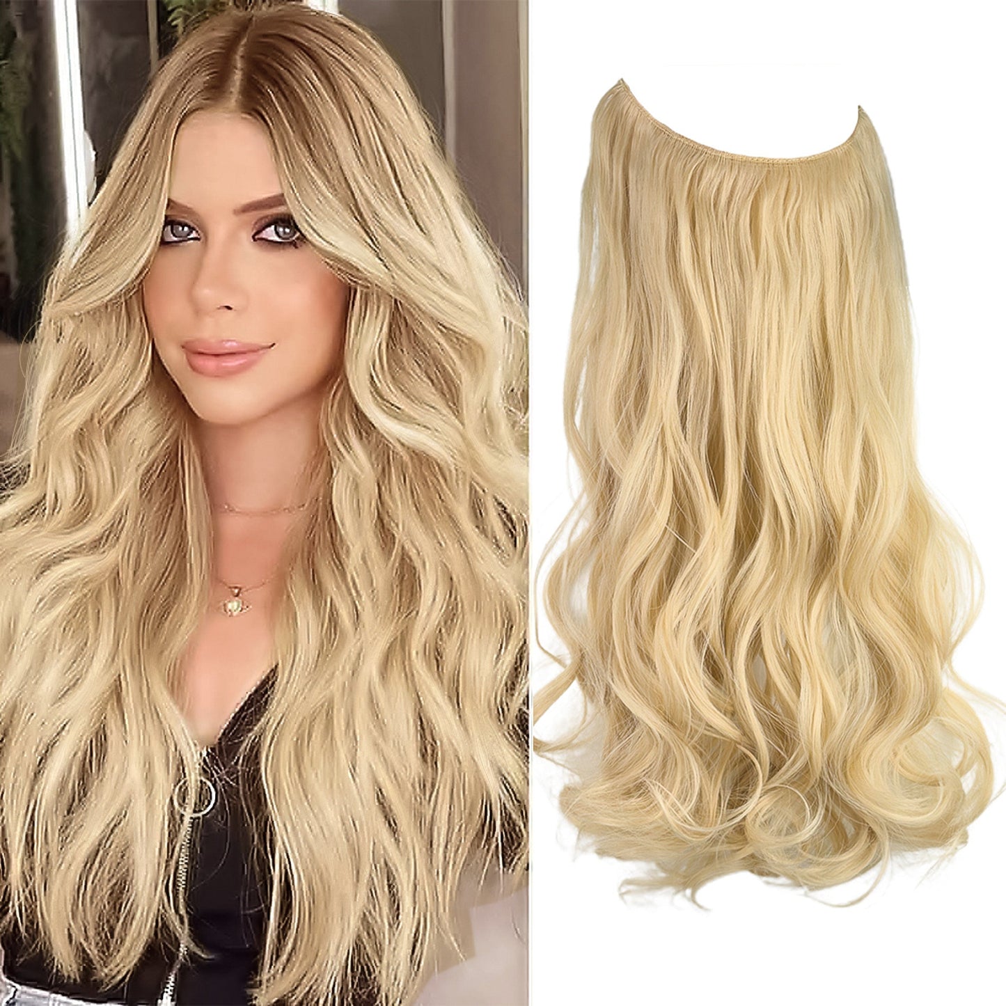 Wave Halo Clip in Hair Extensions