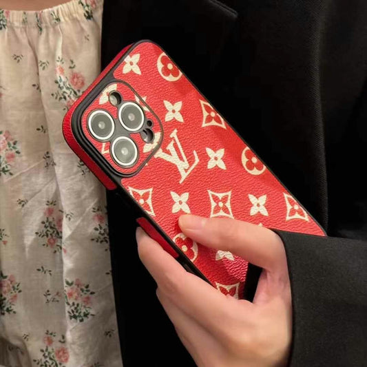 Full Red Style Phone Case For iPhone