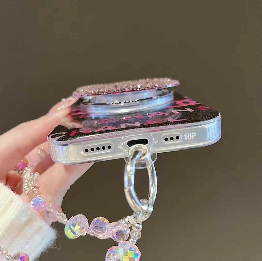 Custodia MagSafe Bling Rose Pink per iPhone
