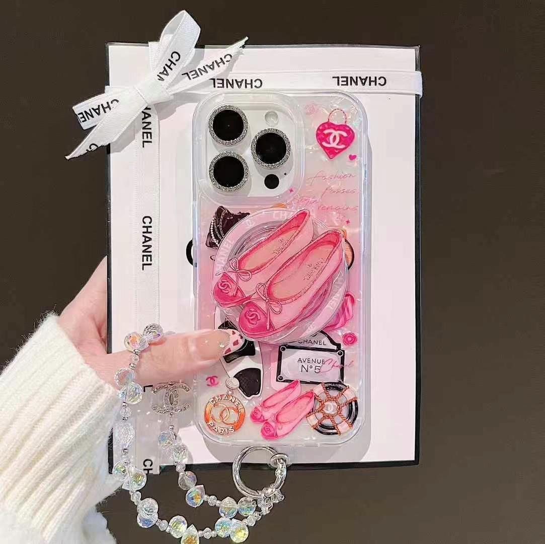 Custodia MagSafe a forma di cuore rosa per iPhone