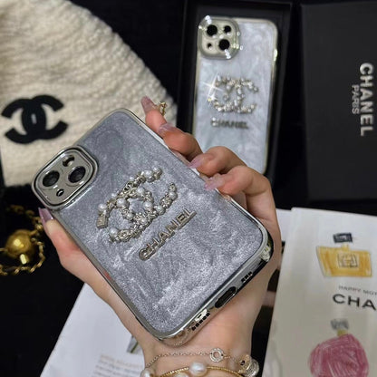 Silver Pearl Phone Case For iPhone