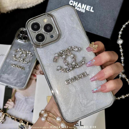 Silver Pearl Phone Case For iPhone