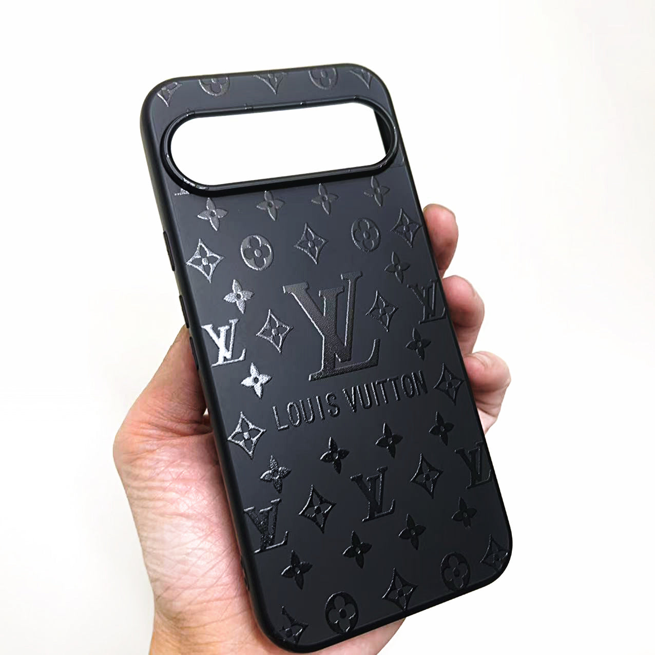 Black Trendy Pixel Case For Google