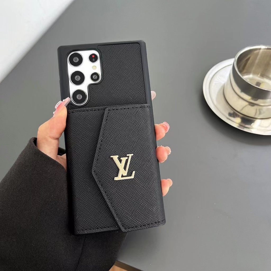 Schwarzes Galaxy-Case mit Kartenhalter für Samsung