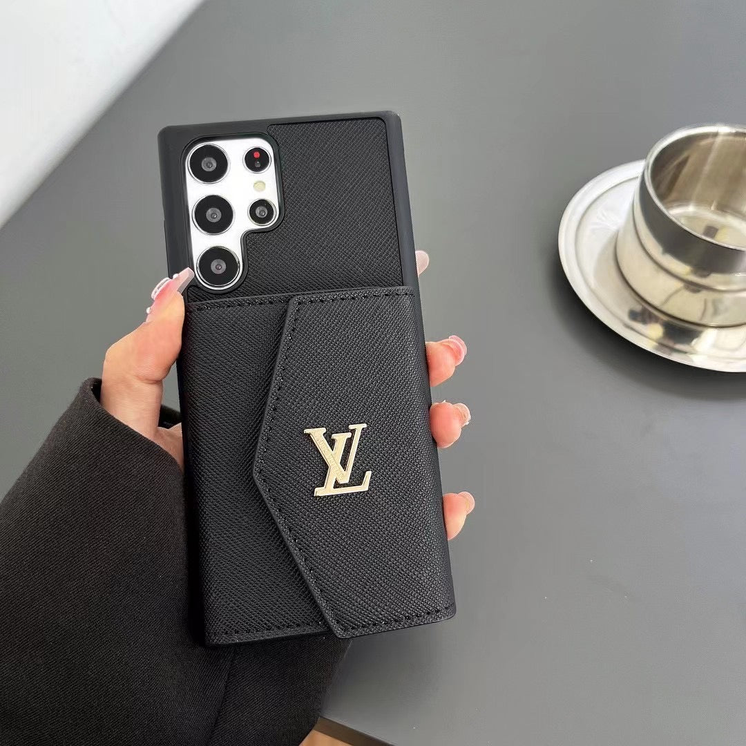 Schwarzes Galaxy-Case mit Kartenhalter für Samsung
