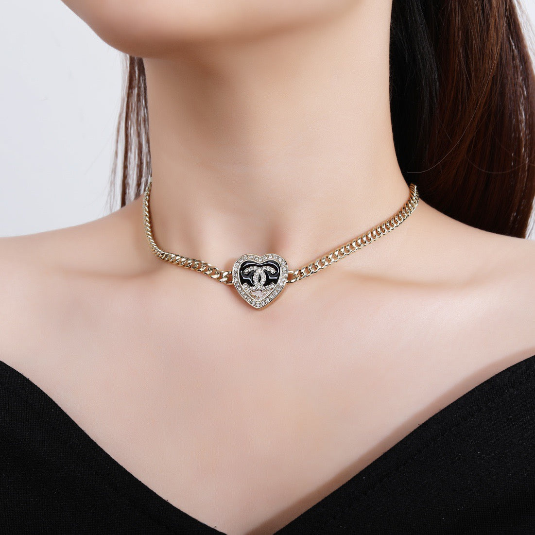 New Heart Gold Chain Necklace
