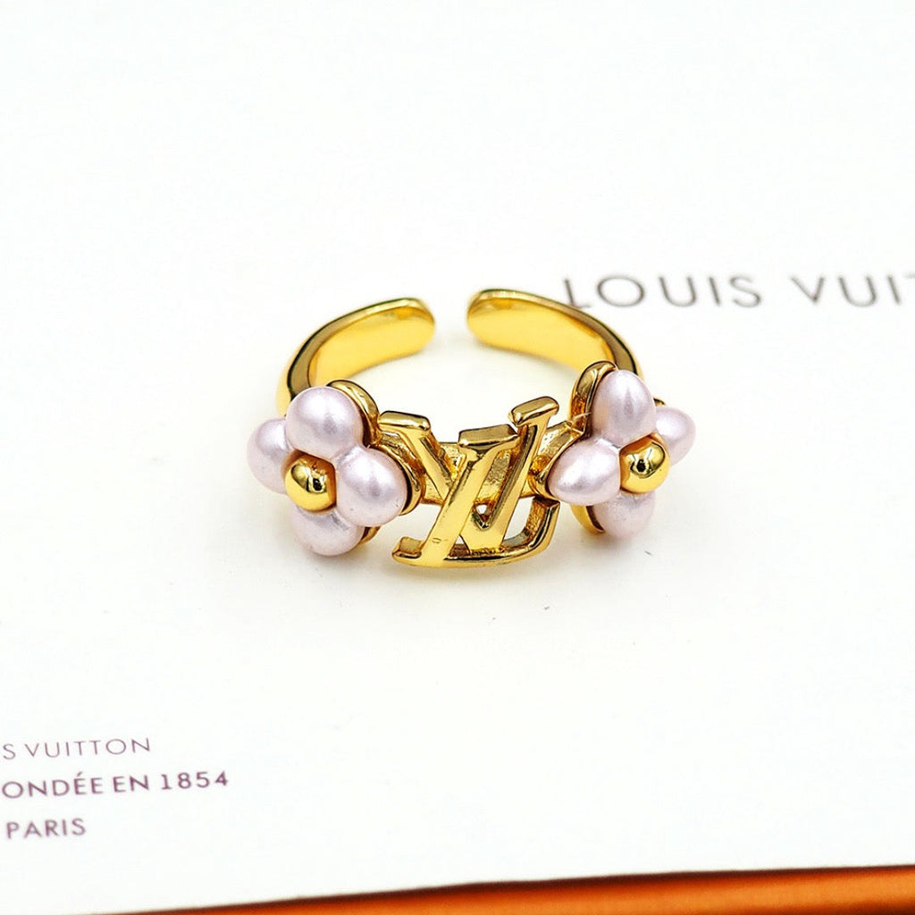Golden Pearl Ring
