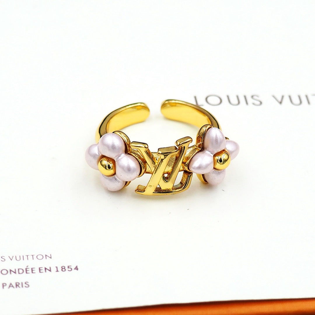 Golden Pearl Ring