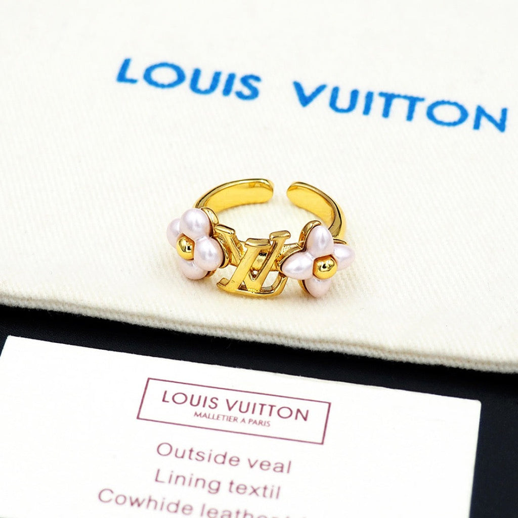 Golden Pearl Ring