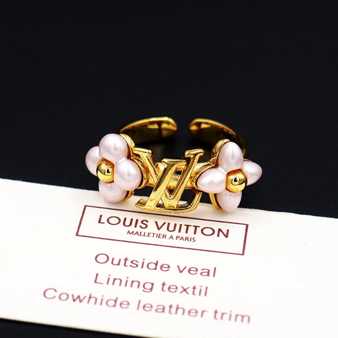 Golden Pearl Ring