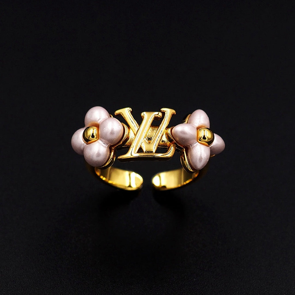Golden Pearl Ring