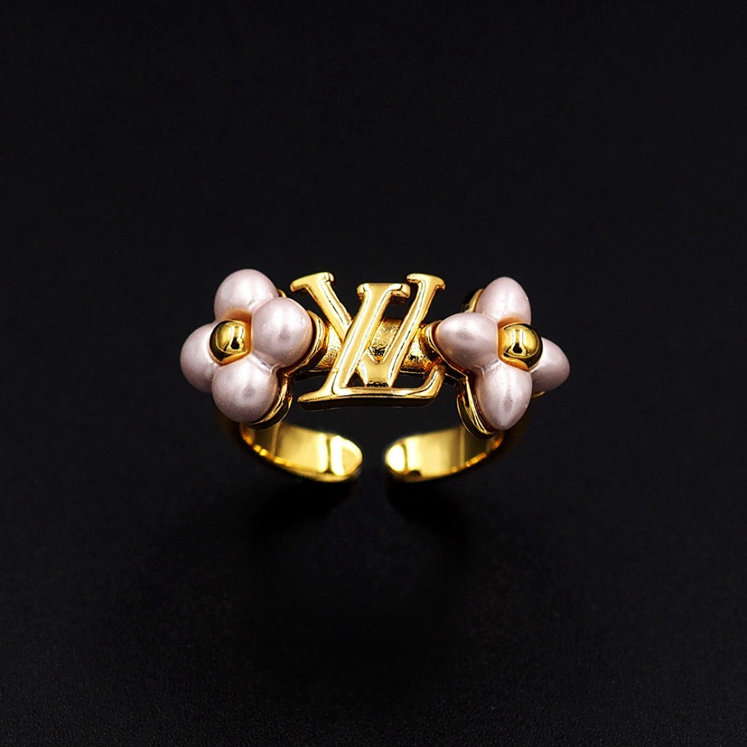 Golden Pearl Ring
