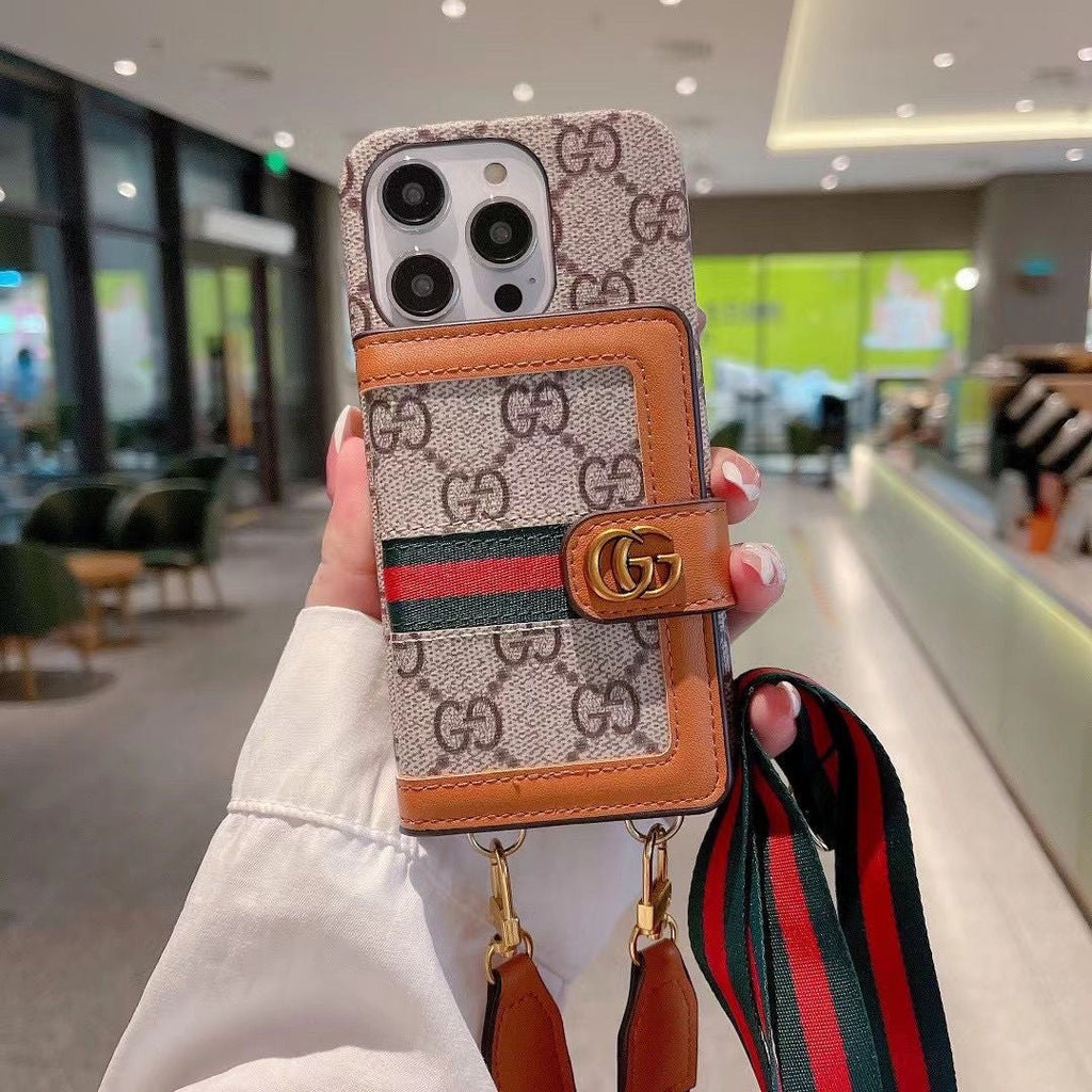 Brown Card Phone Case For iPhone