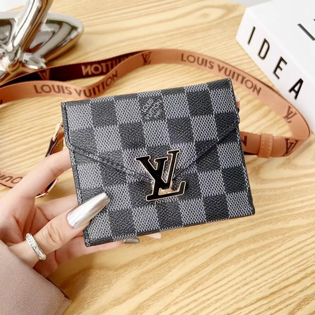 Trendy bedruckte Sling-Karten-Geldbörse