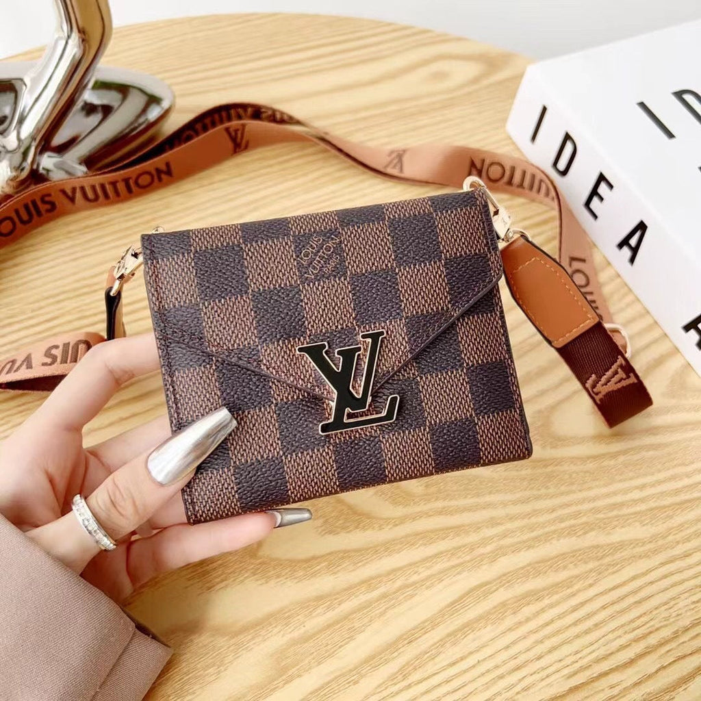 Trendy bedruckte Sling-Karten-Geldbörse