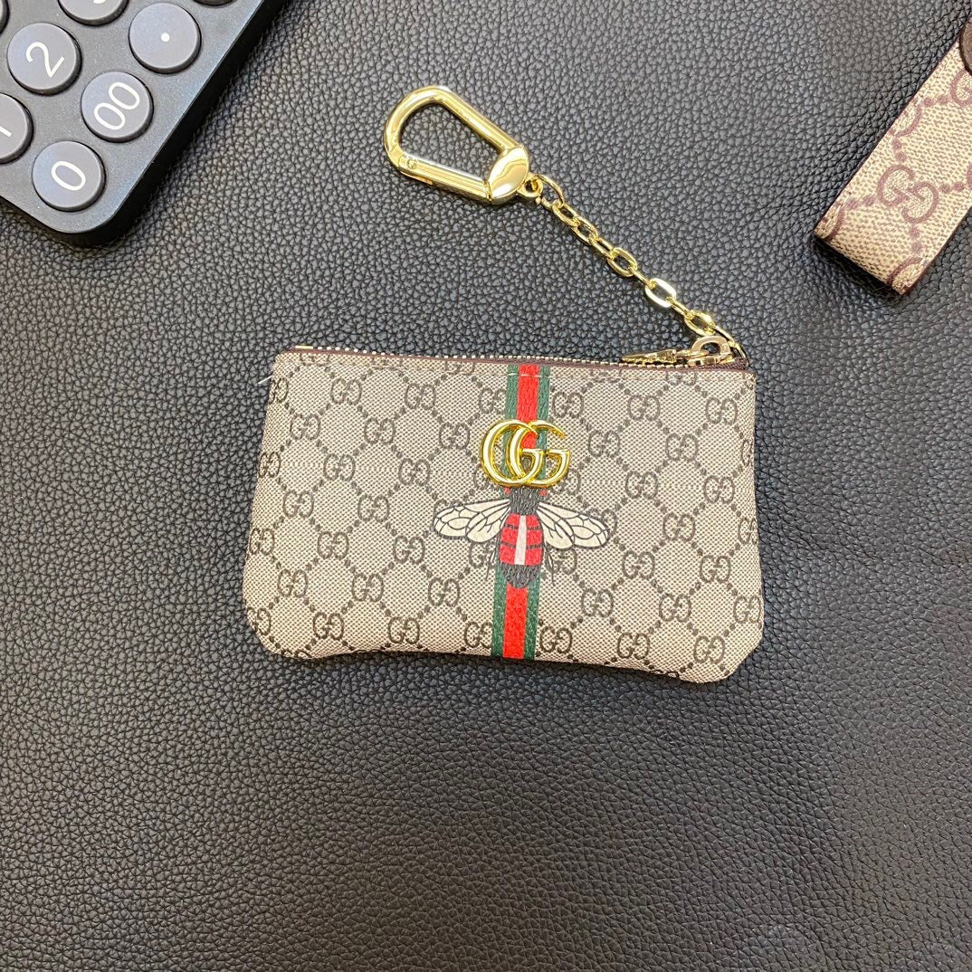 Gray Chain Card Coin Purse