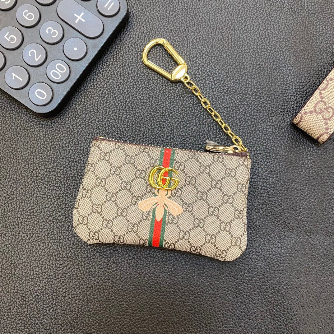 Gray Chain Card Coin Purse