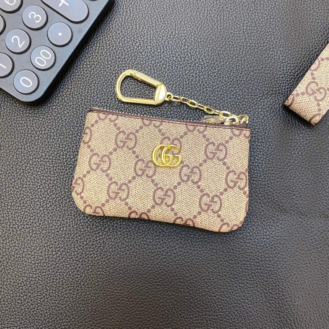 Gray Chain Card Coin Purse