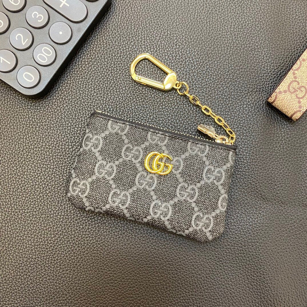 Gray Chain Card Coin Purse