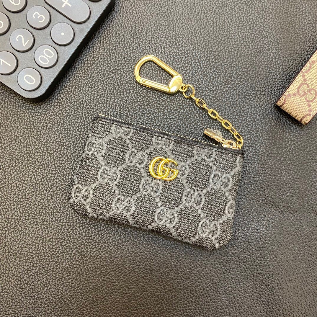 Gray Chain Card Coin Purse