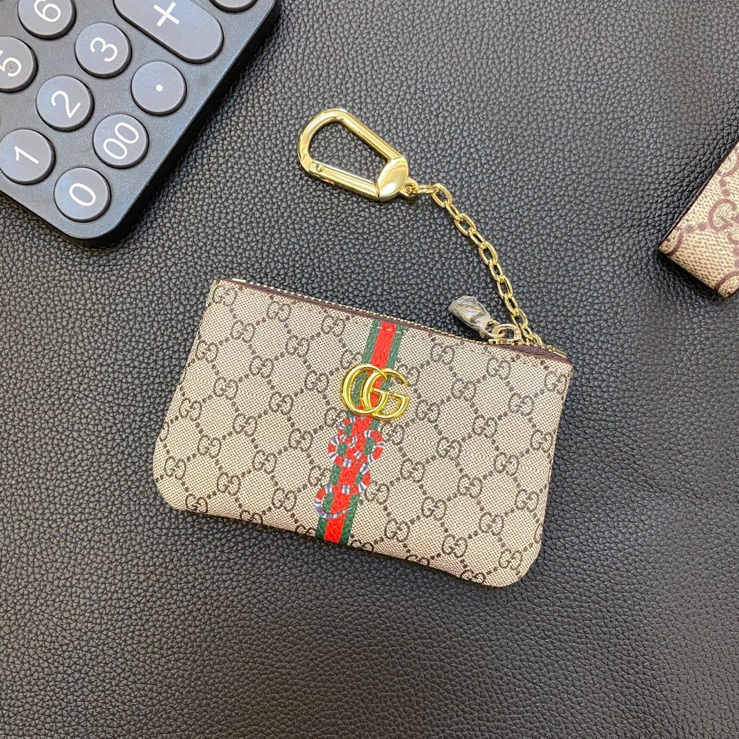 Gray Chain Card Coin Purse